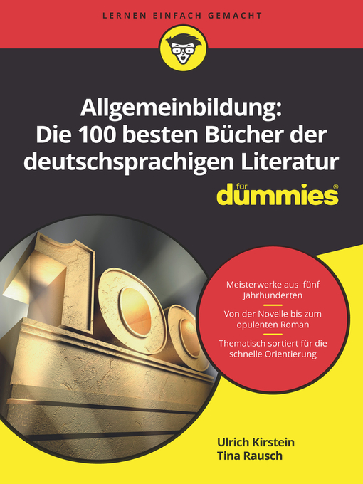 Title details for Allgemeinbildung: Die 100 besten Bücher der deutschsprachigen Literatur für Dummies by Ulrich Kirstein - Available